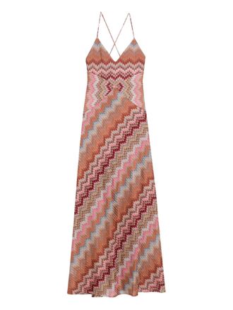Missoni sleeveless maxi dress - Brown