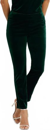 Jude Connally Womens Lucia Velvet Pant In Palace Green