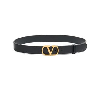Valentino Garavani Belts, female, Black, 80 CM, Vlogo Signature Belt