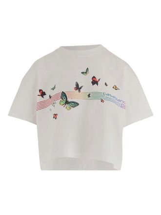 Casablanca logo-print T-shirt - White