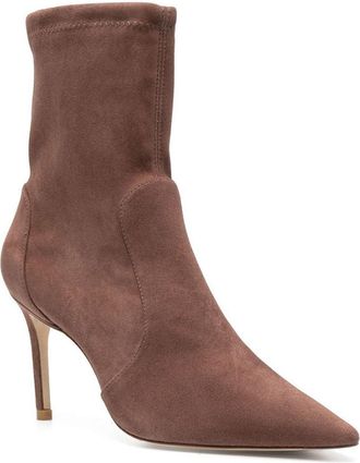 Generic Womens Sexy Pointed Toe Booties Fashion Slip-on Stiletto Heel Ankle Boots Elegant Comfortable High Heel Boot Fall Winter Dress Shoes,Chocolate,2.5 UK