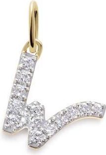 Monica Vinader Lab Grown Diamond Initial Pendant Charm in 14K Gold W at Nordstrom
