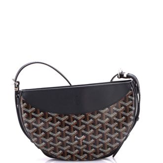 Goyard Hirondelle Shoulder Bag Coated Canvas and Leather
