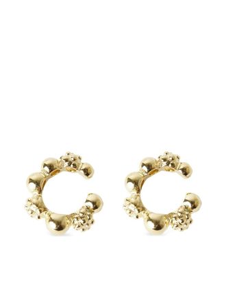 Paola Sighinolfi Cala ear cuffs - women - Pewter/18kt Gold - One Size