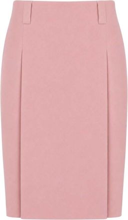Miu Miu Peach Solid Knee Length Skirt