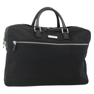 Burberry Pre-owned Handbags, female, Black, Size: ONE SIZE Pre-owned Vintage Business Bag