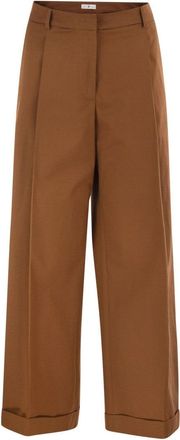 Pantaloni Torino Anna - Stretch Cotton Gabardine Pants
