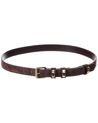 Valentino Rockstud Suede Belt