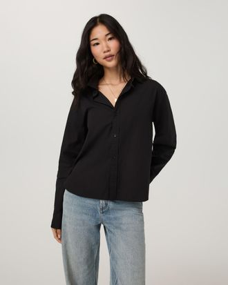 Vuori Clothing Long Sleeve Kensington Classic Button Down | Black | XS, Size Extra Small