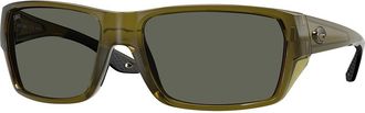 Costa 6S9113 Tailfin Polarized 911313 Mens Sunglasses Green Size 60