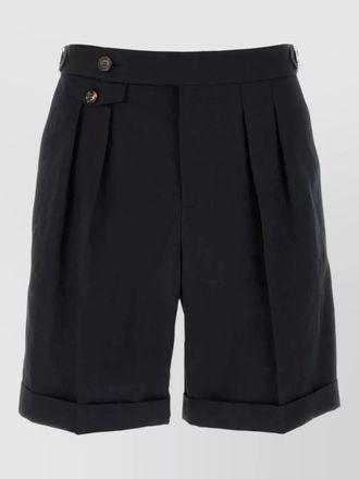 Brunello Cucinelli linen blend tailored shorts