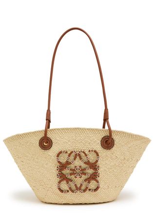 Loewe Anagram Small Raffia Basket bag - Natural - One Size