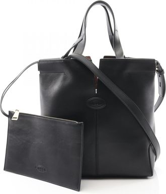 Tod's Tods Leather Pouch Tote Bag (Pre-Owned)