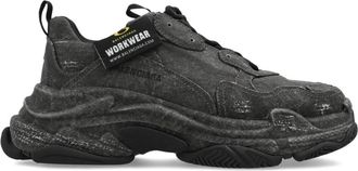 Balenciaga Triple S Canvas Sneaker - Heren - Sneakers - Zwart - 43 EU - Katoen - Schoenen