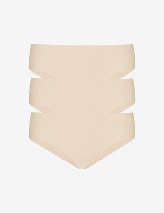 Commando Cotton Bikini 3-Pack in Beige at Nordstrom, Size X-Small