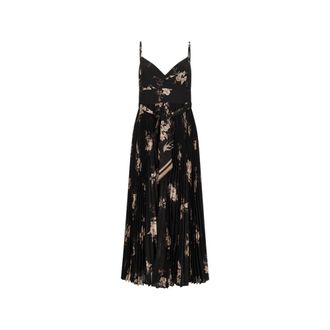 Zimmermann Gowns, female, Black, Size: 2XS Sunray Pleated Picnic Dress