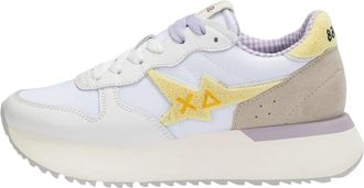 Sun 68 Big Stargirl Spongee Logo - Dames - Sneakers - Wit - 38 EU - Polyester - Schoenen