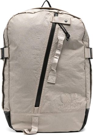 C.P. Company Zaino con ricamo - Toni neutri