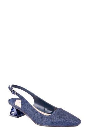 Lady Couture Ruby Slingback Pump in Navy at Nordstrom Rack, Size 13