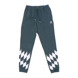 adidas Graphic Mintgroene Fleece Joggingbroek Trainingspak - Heren - Trainingsbroeken - Groen - L - Katoen - Fitness