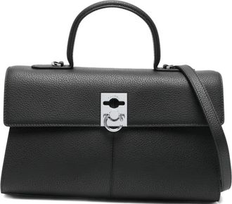 Cafuné Medium Stance grain leather crossbody bag - women - Calf Leather - One Size - Black