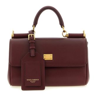Dolce & Gabbana My Sicily Mini Handbag - female - Dolce & Gabbana - Handbags - Brown - ONE SIZE - Bags