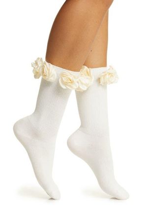 High Heel Jungle Ring a Rosie Crew Socks in Ivory at Nordstrom