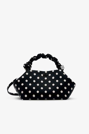 Ganni Black Polka-Dot Small Bou Bag