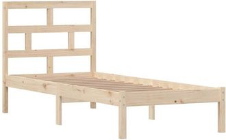 vidaXL Bed Frame without Mattress Small Single Solid Wood vidaXL