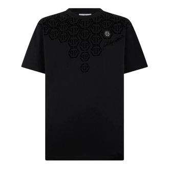 Philipp Plein T-Shirts, male, Black, Size: 2XL T-shirt with logo