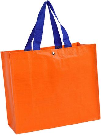 Generic PP Film Coated Woven Shopping Bag for Home Shoppers and Gift Wrapping Use at Supermarkets and Exhibition Events