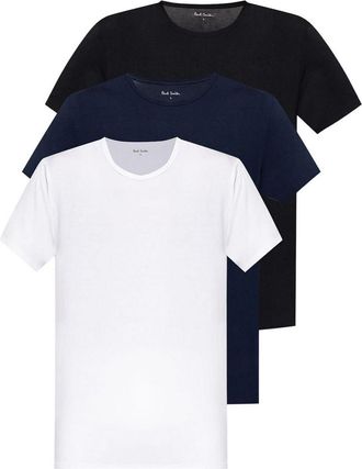 Paul Smith Set Of 3 Stretch Cotton T-Shirts