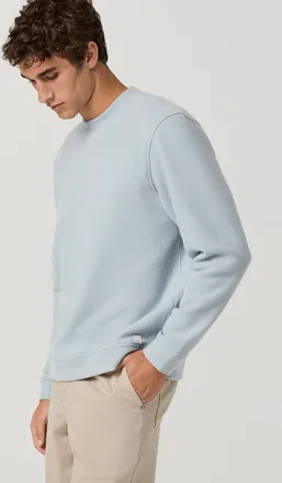 Vuori Clothing Beach Fleece Crew Neck T-Shirt | Raindrop Heather | Medium