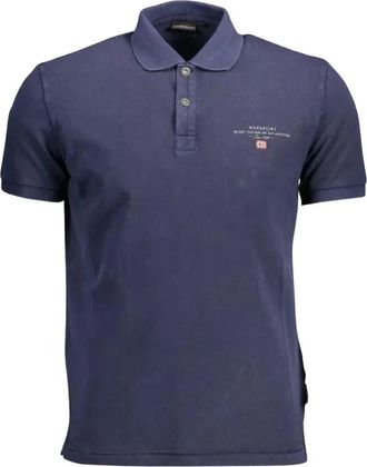 Napapijri Polo Shirts - Heren - Polos - Blauw - XL - Katoen - Tops