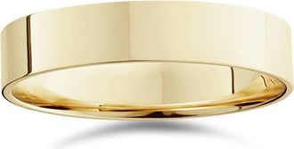 Pompeii3 5mm Flat High Polished Wedding Band 10K Yellow Gold Size Selectable