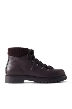 Loro Piana New Laax Walk Full-Grain Leather Boots