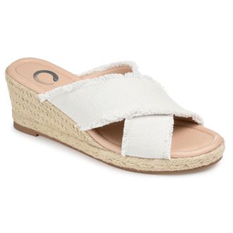 Journee Collection Women & apos;s Shanni Espadrille Wedge Sandals