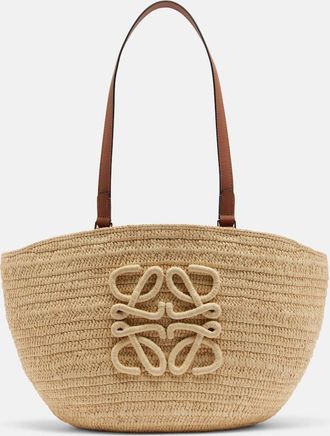 Loewe Paulas Ibiza Eclipse Medium raffia basket bag