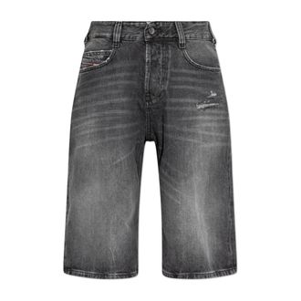 Diesel Denim Shorts, male, Black, Size: W32 D-Enim-M-Short Denim Shorts