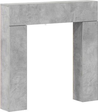 vidaXL Marco De Chimenea Gris Hormig&oacute;n 102 X 18 X 100,5 Cm Vidaxl