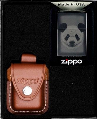OEM Encendedor Zippo Panda Design Set De Regalo N.&deg; 4