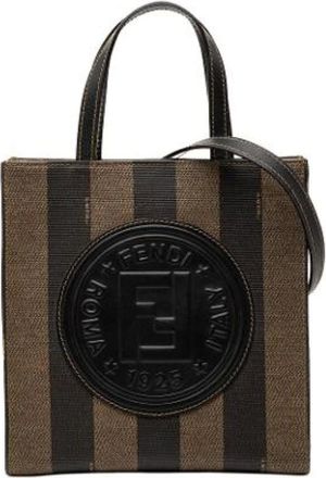 Fendi Pre-owned Tote Bags, female, Brown, Size: ONE SIZE Pre-owned Fabric Tote Bag