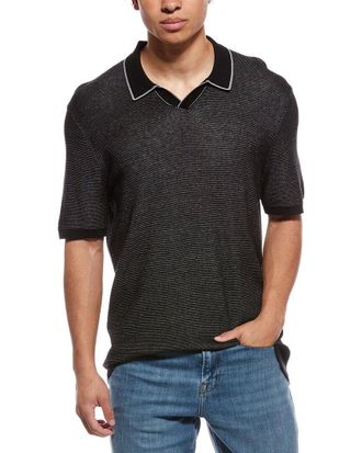 Raffi Silk-Blend Johnny Collar Shirt