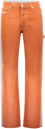 Heron Preston Gradient Effect Jeans - Heren - Regular Fit Jeans - Oranje - W33 - Katoen - Jeans