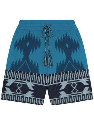 Alanui Icon Piquet bermuda shorts - Blauw