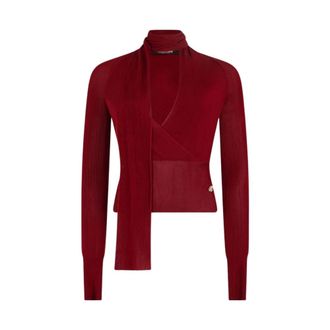 Roberto Cavalli Truien & Vesten, Dames, Rood, S, Wikkelvest