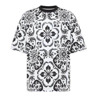 Carlo Colucci Oversize T-Shirt - Moza&iuml;ek Erfenis - Heren - T-shirts - Zwart - XS - Katoen - Tops