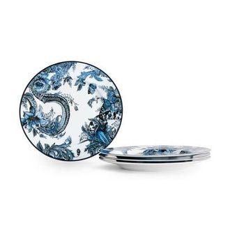 Marchesa Monarcha Porcelain Salad Plate Set of 4, Blue at Nordstrom