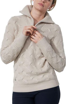 Daily Sports Ermont Unlined Womens Golf Sweater in Raw Beige at Nordstrom, Size X-Large