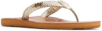 Roxy Lili III Flip Flop in Champagne at Nordstrom, Size 8